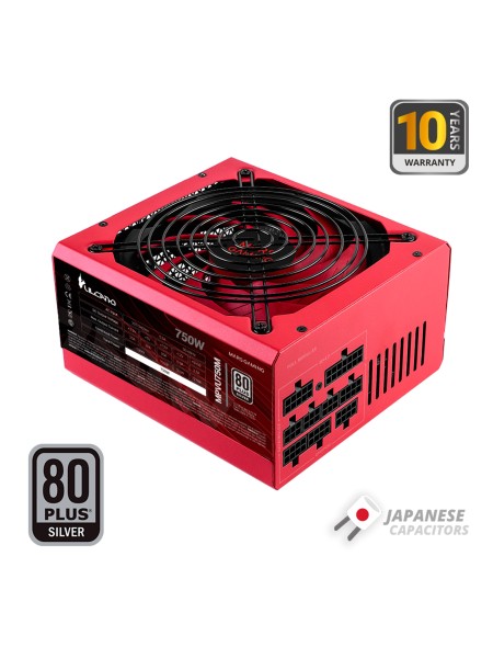 ÷ Fuente de alimentaci?n modular mars gaming vulcano 750w certificado 80 plus silver, pfc activ