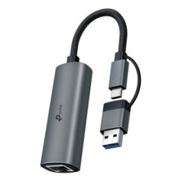 ÷ Adaptador de red usb-c tp-link ue310c usb 3.0 gigabit aluminio conversor usb-a 