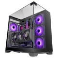 ÷ Caja atx semitorre gaming mars gaming mcvision triple cristal templado gpu 415mm 1x3.5 3x2.5 negro