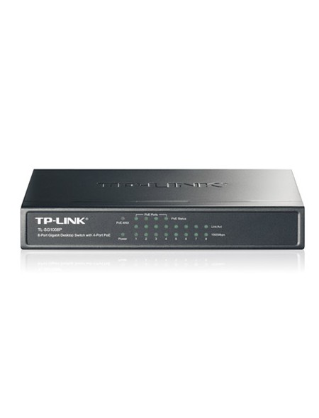 ÷ Switch no gestionable tp-link sg1008p 8p giga carcasa metalica no rack con 4p poe