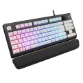 Teclado Mars Gaming Mkax / Compacto TKL / 9 Efectos Rgb / Switch H-Mech / Reposamuñecas Gel / Pc - Consolas / Blanco