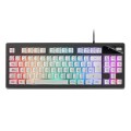 Teclado Mars Gaming Mkax / Compacto TKL / 9 Efectos Rgb / Switch H-Mech / Reposamuñecas Gel / Pc - Consolas / Blanco