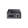 ÷ Convertidor fibra tp-link mc210cs rj45 giga a fibra monomodo sc 1000mb fullduplex hasta 15km montaje