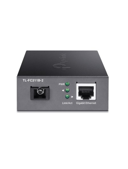 ÷ Convertidor de fibra tp-link fc311b-2 single-mode gigabit bidireccional de 1p rj45 10/100/1000 a 1p 
