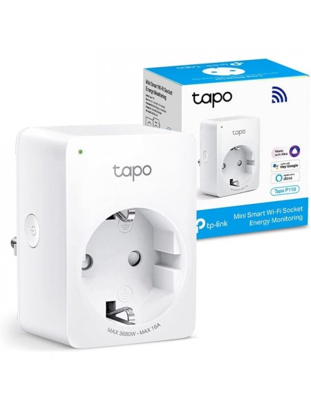 ÷ Enchufe inteligente wifi tp-link tapo p110 2.4ghz controlador de energia configuracion horarios y fe