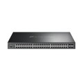 ÷ Switch gestionable l2 tp-link tl-sg3452 48p giga l2 poe+ (384w) mas 4 ranuras gigabit sfp puerto de 
