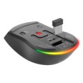 ÷ Mouse mars gaming wireless y bluetooth mmt3 rgb base de recarga magnetica 14400 dpi color negro