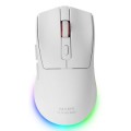 ÷ Mouse mars gaming wireless y bluetooth mmt3 rgb base de recarga magnetica 14400 dpi color blanco