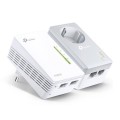 ÷ Homeplug wifi tp-link tl-wpa4226kit 300mb av600 con 2 puertos ethernet kit compuesto de 1xtl-wpa4220