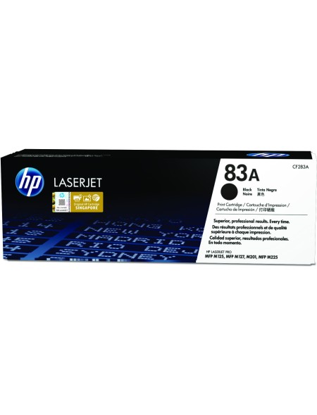 ÷ Tóner original hp cf283a negro 83a 1.500 páginas