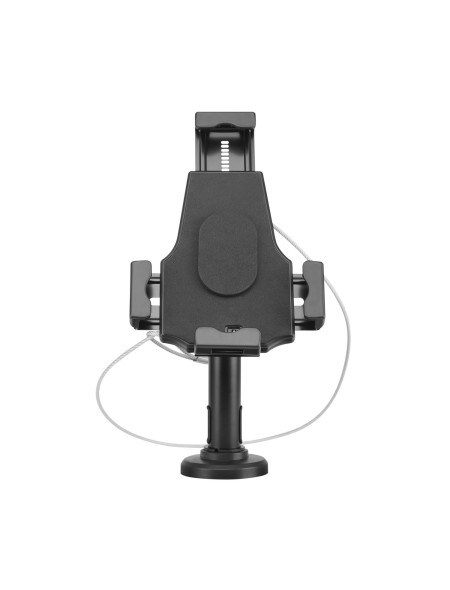 ÷ Aisens soporte antirobo de sobremesa / pared ajustable (1 pivote) para tablet, negro
