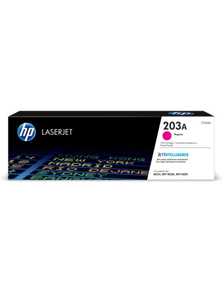 ÷ Tóner original hp cf543a magenta 203a 1.300 páginas