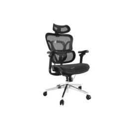 ÷ Silla de oficina ergonomica equip 651051 premium color negro tapiceria malla 5 posiciones