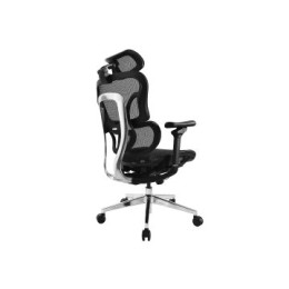 ÷ Silla de oficina ergonomica equip 651051 premium color negro tapiceria malla 5 posiciones