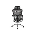 ÷ Silla de oficina ergonomica equip 651051 premium color negro tapiceria malla 5 posiciones