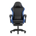 ÷ Silla gamer mars gaming mgcxbbl negra y azul reclinable reposabrazos ajustable reposapies cojines