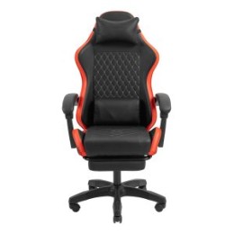 ÷ Silla gamer mars gaming mgcxbbl negra y roja reclinable reposabrazos ajustable reposapies cojines