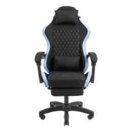 ÷ Silla gamer mars gaming mgcxfgrbl negra y azul reclinable reposabrazos ajustable reposapies cojines