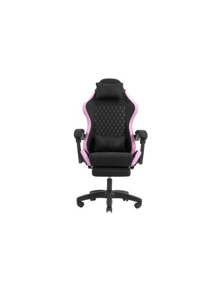 ÷ Silla gamer mars gaming mgcxfgrbl negra y rosa reclinable reposabrazos ajustable reposapies cojines 