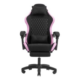 ÷ Silla gamer mars gaming mgcxfgrbl negra y rosa reclinable reposabrazos ajustable reposapies cojines 