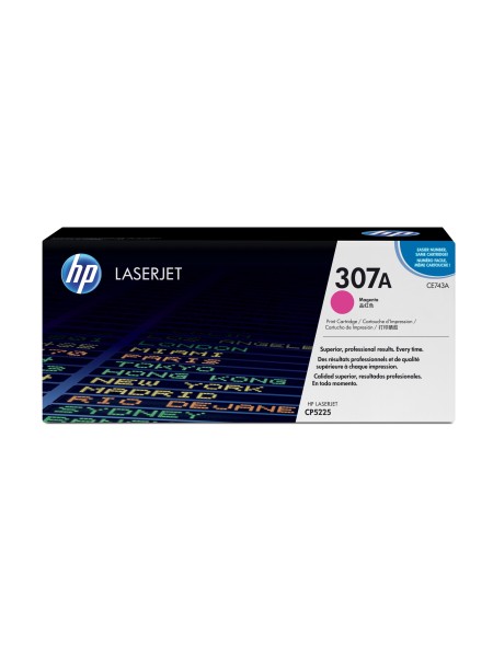 ÷ Tóner original hp ce743a magenta 307a 7.300 páginas
