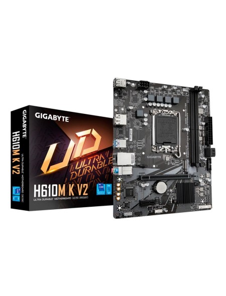 Placa base GIGABYTE H610M-K V2 / Socket 1700 / Micro ATX / 2x DDR5 / 9MH61MK52-00-G10