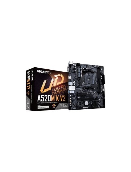 ÷ Pb gigabyte a520m k v2 m-atx skt am4 2xddr4 3200mhz hdmi vga lan m.2