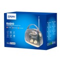 Radio portatil Am-Fm Bluetoothh 5.4 con Antena TR9438 / Altavoz externo / 1200Mah / Blanco / Mayou / 0954381