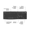Combo Teclado + Raton inalámbrico Logitech MK295 Slilent Negro  920-009798