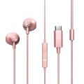 Auriculares Energy Sistem EasyPods / Conector Type-C / Cable 1.2 / Microfono Integrado / Control de Volumen / Rosa / 459285