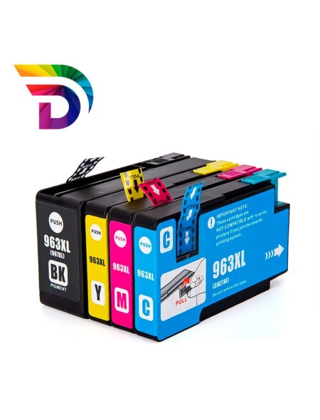 Tinta compatible Dayma para HP N963 XL Cian / Chip Antiactualizacion / 1.600 pag.