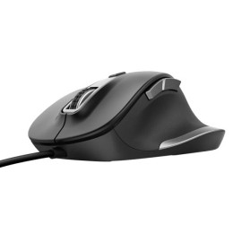 ÷ Mouse trust fyda con cable, 6 botontes, rueda desplazamiento 5000dpi negro 24728