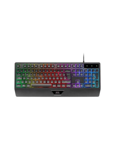÷ Teclado mars gaming mk124es h-mech frgb rainbow color negro