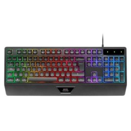÷ Teclado mars gaming mk124es h-mech frgb rainbow color negro