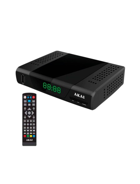 TDT HD AKAI / FullHD 1080p / DVB-T2 HD / H.265-HEVC / HDMI / SCART / RJ45 / USB / ZAP26510K-L
