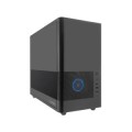 ÷ Caja micro atx coolbox mp2 frontal rejilla disipador max 160mm gpu max 350mm negro