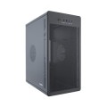 ÷ Caja micro atx coolbox m100 frontal rejilla disipador max 160mm gpu max 300mm negro