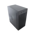 ÷ Caja micro atx coolbox m100 frontal rejilla disipador max 160mm gpu max 300mm negro