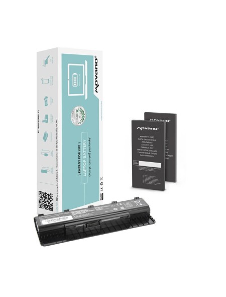 Batería compatible para portátil ASUS A32N1405 10.8V 4400mAh Movano