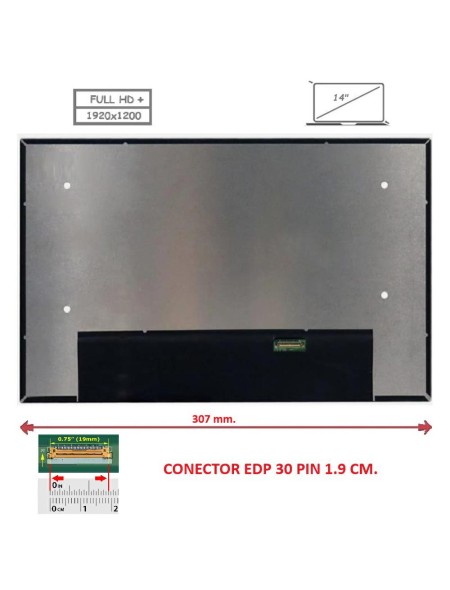Pantalla compatible para portátil LED 14