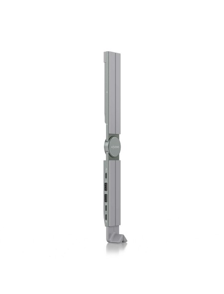 ÷ Aisens - soporte de sobremesa ajustable para portatil / tablet con usb-c docking 4 en 1, gris