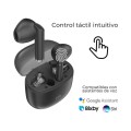 Auriculares Bluetooth 5.3 ZTE Buds 2  / Estuche de carga / Autonomía 5h / Negro / EB2201