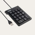 Teclado Numerico USB TOOQ / 19 Teclas / Negro / TQK-2001-B