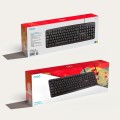 Teclado USB TOOQ / 104 Teclas / Compacto / Negro / TQK-2002-B