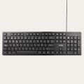 Teclado USB TOOQ / 105 Teclas / Silencioso / Compacto / Negro / TQK-2003-B