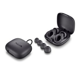 ÷ Tapones de o?do ngs noon black silicona reutilizables reducci?n 23db snr estuche y 4 packs almohadil