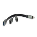 ÷ Hub usb 3.1 usb-c conceptronic hubbies 1 puerto usb 3.0 + 2 puertos usb 2.0 color gris