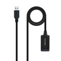 Cable USB amplificador activo USB 3.2 M/H / 10 metros / Nanocable 10.01.0312