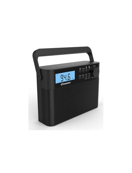 ÷ Radio digital portatil energy sistem kitchen radio 500949 fm 1w pantalla reloj alarma dual negro