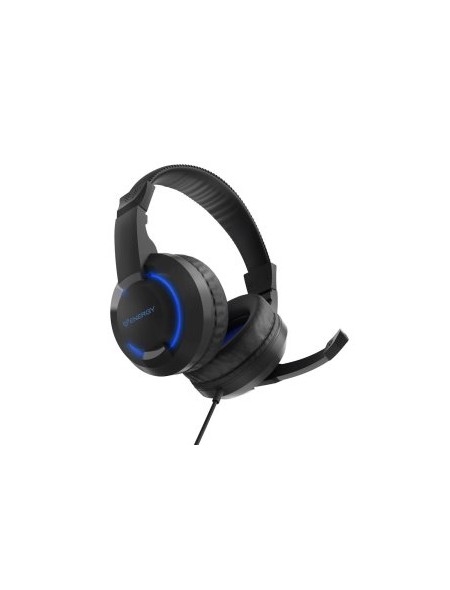 ÷ Headset jack 3.5mm energy sistem halo gaming mic control volumen alim. usb led negro